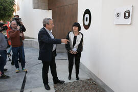 Inauguración de la sala de exposiciones "Espacio Cero" en el Contenedor Cultural. Campu...