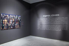 Exposición "Eugenio Chicano. Murales". Sala de exposiciones del Edificio del Rectorado....