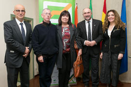 Foto de grupo tras la conferencia de Cristina Narbona. XI Jornadas Andaluzas de Enseñanza de Econ...