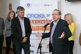Inauguración de la Oficina de Atención al Estudiante de la Universidad de Málaga. Aulario Rosa de...