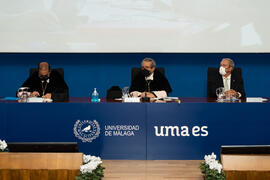 Mesa presidencial. Apertura del Curso Académico 2020/2021 de la Universidad de Málaga. Paraninfo....