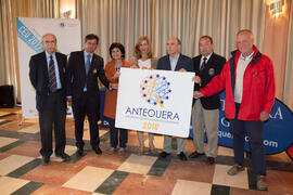 Foto de grupo previa a la entrega de trofeos. Campeonato de España Universitario de Golf. Anteque...