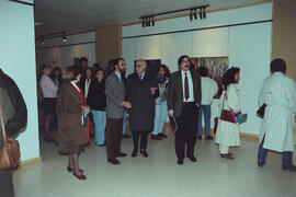 Inauguración de la exposición "Diez pintores andaluces". Marzo de 1991