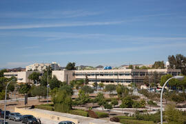 Facultad de Medicina desde Jardín Botánico. Campus de Teatinos. Octubre de 2012
