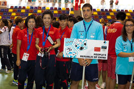 Equipo de China. Inauguración del 14º Campeonato del Mundo Universitario de Fútbol Sala 2014 (FUT...