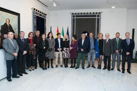 Foto de grupo tras la toma de Posesión de Tecla Lumbreras como nueva Vicerrectora de Cultura y De...
