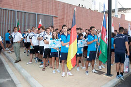 Momentos previos a la ceremonia de apertura del IX Campeonato de Europa Universitario de Fútbol S...
