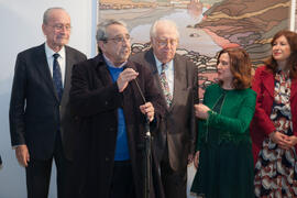 José Ángel Narváez en la inauguración de la exposición "Paisajes Andaluces", de Eugenio...