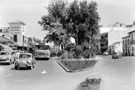 Málaga. Torremolinos. Plaza Costa del Sol. Agosto de 1963