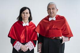 Retrato de Diego Vera Jurado y Emilia Casas Baamonde previo a su investidura como Doctora "H...