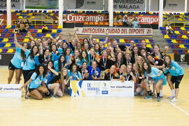 Medallistas en la categoría femenina. Campeonato Europeo Universitario de Balonmano. Antequera. J...