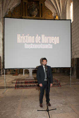 Presentación del documental "Kristina, princesa de Noruega" en su estreno. Covarrubias,...