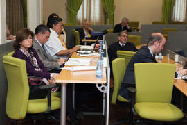 Asistentes a la tercera sesión del X Pleno del Consejo Universitario Iberoamericano (CUIB) en la ...