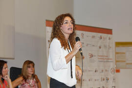 Macarena Parrado en el acto de bienvenida a los alumnos de primer curso de Económicas. Paraninfo....