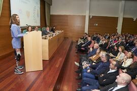 Intervención de Sarah Almagro Vallejo. I Premios del Aula de Economía y Deporte de la Universidad...