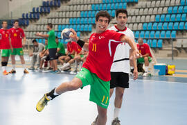 Partido Portugal - Egipto. Categoría masculina. Campeonato del Mundo Universitario de Balonmano. ...