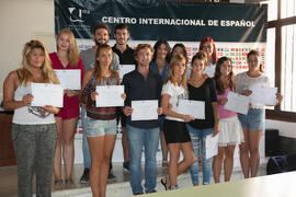 Graduación del alumnado del CIE de la Universidad de Málaga. Centro Internacional de Español. Sep...