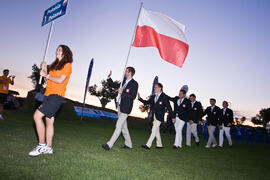 Equipo de Polonia. Inauguración del Campeonato Mundial Universitario de Golf. Antequera Golf. Jun...