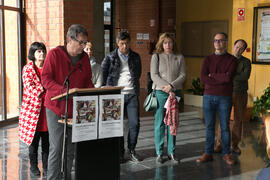 Presentación de la instalación "Biblioteca de Babel XIII", de José Ignacio Díaz de Rába...