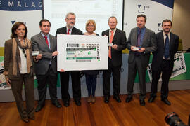 Presentación Cupón de la ONCE dedicado a "Andalucía Tech" de la Universidad de Málaga. ...