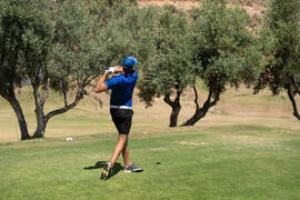 Jugador de la Universidad de Málaga. Campeonato Europeo de Golf Universitario. Antequera. Junio d...