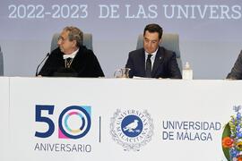 José Ángel Narváez y Juan Manuel Moreno. Solemne Acto de Apertura del Curso Académico 2022/2023 d...