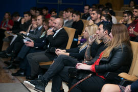 Josef Ajram asiste a la representación previa a su conferencia "¿Dónde está el límite?"...