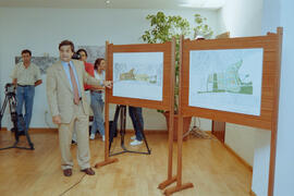 Presentación de los planos de la ampliación del Campus de Teatinos. Julio de 1996. Málaga.