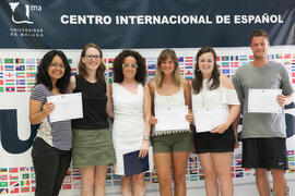 Graduación del alumnado del CIE de la Universidad de Málaga. Centro Internacional de Español. Jul...