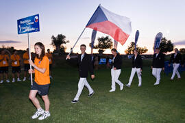 Equipo de República Checa. Inauguración del Campeonato Mundial Universitario de Golf. Antequera G...