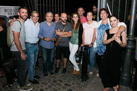 Foto de grupo tras el concierto de Dorantes. Cursos de Verano de la Universidad de Málaga. Ronda....
