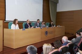 Mesa presidencial. I Premios del Aula de Economía y Deporte de la Universidad de Málaga. Edificio...