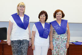 Alumnas en la clausura de la XIX edición del Curso Aula de Mayores de la Universidad de Málaga. P...