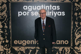Eugenio Chicano. Inauguración de la exposición "Aguatintas por Seguiriyas". Palacio Epi...