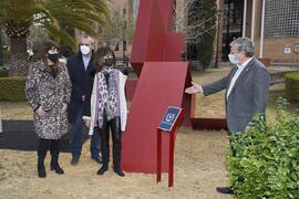 Inauguración de la escultura "6+1", de José Ignacio Díaz de Rábago. Facultad de Ciencia...