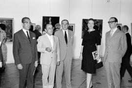 Málaga. Visita de las autoridades a la inauguración de la exposición en el Museo Provincial de Be...
