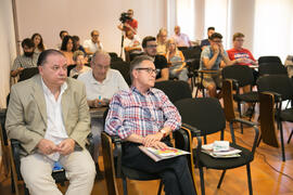 Manuel Ruiz y Fancisco Alfonsín asisten a la conferencia "Financiación autonómica. Una propu...