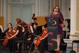 Presentación de la entrega de medallas del Ateneo. Teatro María Cristina. Abril 2015