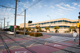 Facultad de Medicina y Metro de Málaga. Campus de Teatinos. Diciembre de 2020