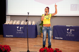 Cantante de la gala del deporte de la Universidad de Málaga. Facultad de Ciencias de la Educación...