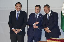 Teodomiro López, José Carlos Gómez y Juan Manuel Moreno. Toma de posesión de D. Teodomiro López N...