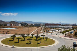 Nuevo Pabellón de Gobierno y alrededores. Campus de Teatinos. Junio de 2021