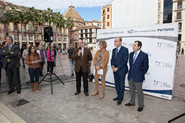 Inauguración de la exposición "UMA 40 años compartiendo futuro" en Calle Larios. Octubr...