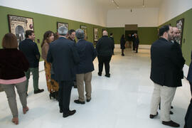 Ambiente en la inauguración de la exposición "Aguatintas por Seguiriyas", de Eugenio Ch...