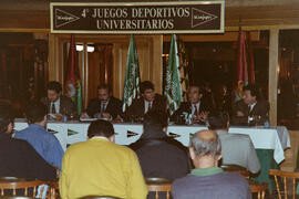 Presentación de los IV Juegos Deportivos Universitarios. Junio de 1991