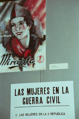 Inauguración de la exposición "Mujeres en la Guerra Civil". Abril de 1990