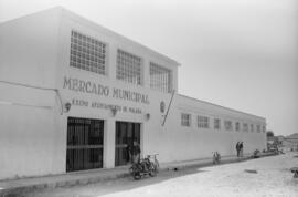 Fachada del mercado municipal de El Palo. Málaga. Agosto de 1963