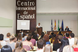 Jesper Sander en la graduación de alumnos del CIE-UMA el Día del Español. Centro Internacional de...