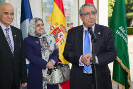 José Ángel Narváez en la inauguración de la Oficina de la Universidad de Sharjah, Emiratos Árabes...