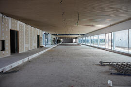 Obras en el interior del nuevo Pabellón de Gobierno. Campus de Teatinos. Abril de 2021